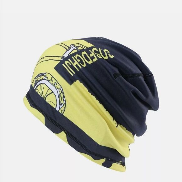 Fashion Unisex Women Men Beanie Hat Skull Fitted Plain Head Wrap Sport Wave Caps - Picture 2 of 3